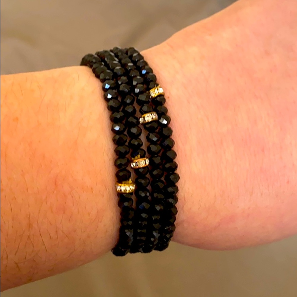 4 black tourmaline bracelets